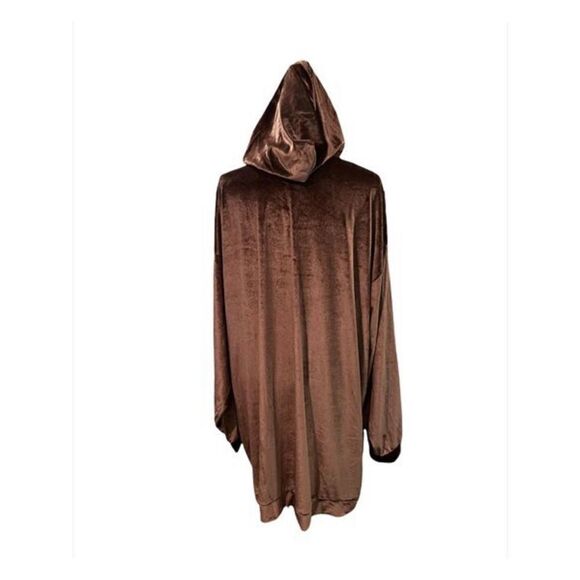 Velour Hoodie Dress with Attached Face Mask by Fashionkilla - Picture 5 of 10